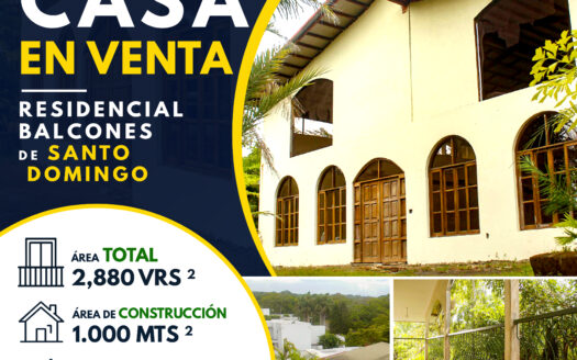 CASA y Terreno en Balcones  de Santo Domingo